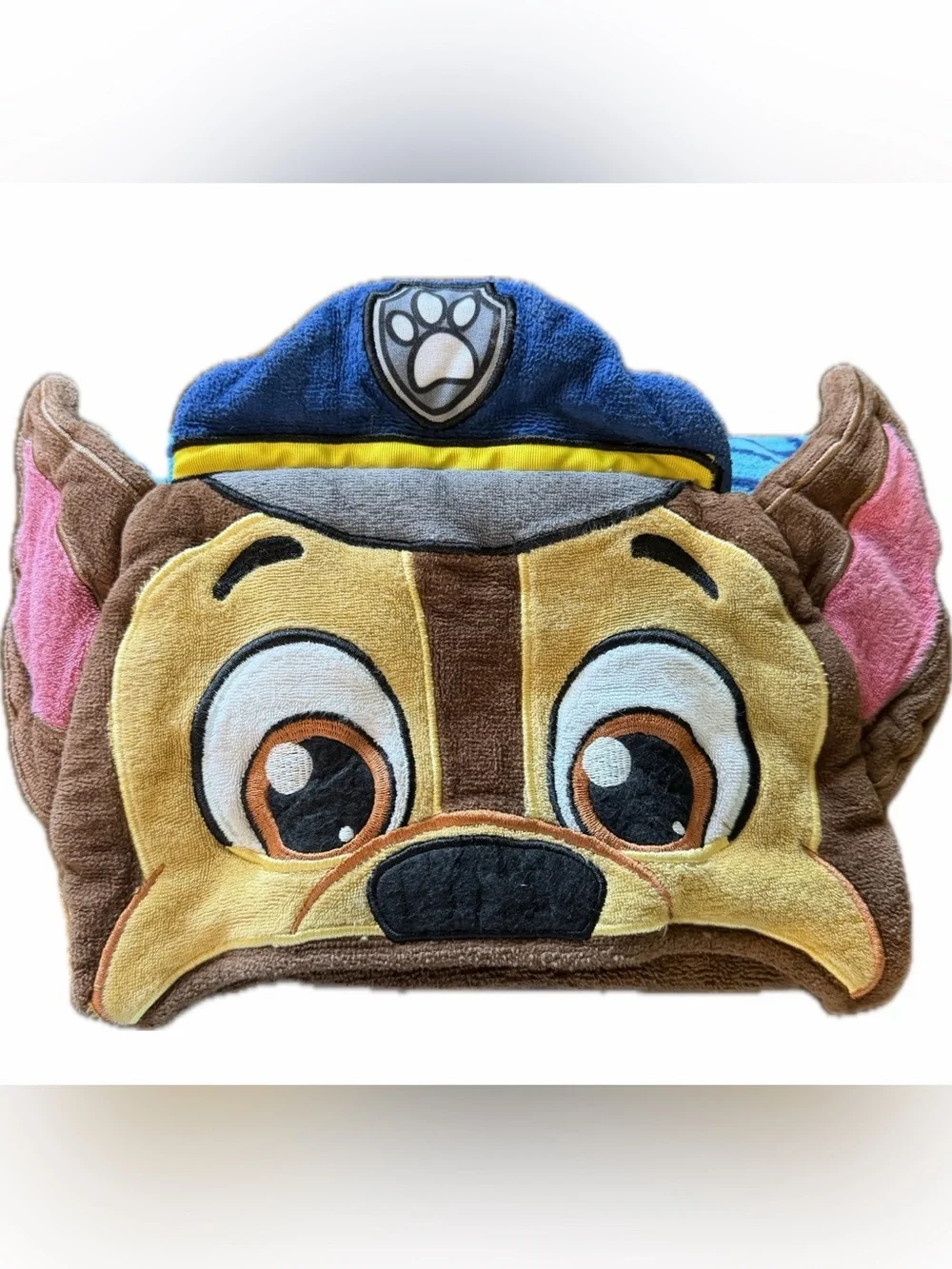 Paw Patrol Chase Hooded Beach/Bath Towel - Blue & Light Blue